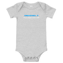 Load image into Gallery viewer, Crosscheck It: Baby short sleeve one piece
