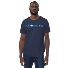 Load image into Gallery viewer, Crosscheck It - Men&#39;s Curved Hem T-Shirt
