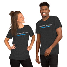 Load image into Gallery viewer, Crosscheck It - What did GOD say? Short-sleeve unisex t-shirt
